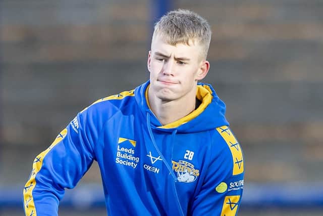 Leeds Rhinos full-timer Max Simpson is in the academy squad to face Newcastle Thunder tonight. 
Picture: Allan McKenzie/SWpix.com.