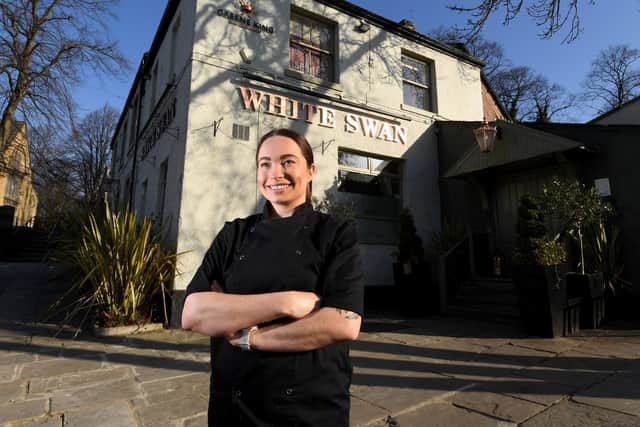 Maila Samatauskaite, 30, is the head chef at Salute at the White Swan in Rothwell (Photo: Simon Hulme)