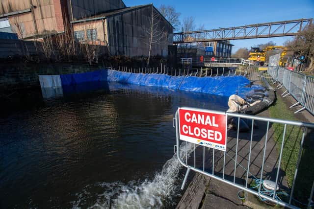 Controversy surrounding plans to build a housing estate in Rodley has continued as three councillors voiced concerns about the development. Pictured is ongoing work on the swing bridge over the canal.