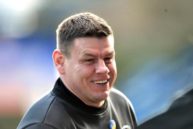 Tigers coach Lee Radford before Saturday's game. Picture by Bruce Rollinson.