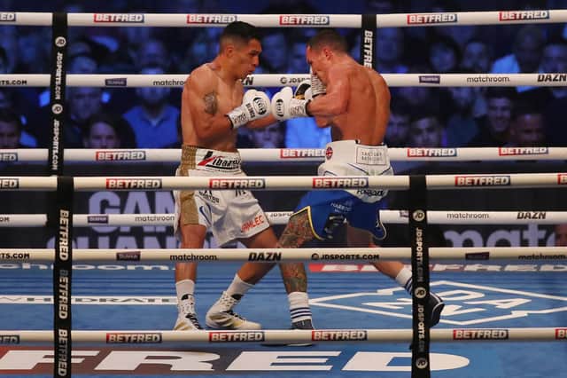 FEUD: Could Josh Warrington face Mauricio Lara for a third time? Picture: Getty Images.