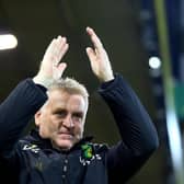 PRAISE: For Leeds United striker Patrick Bamford from Norwich City boss Dean Smith, above. Photo by Stephen Pond/Getty Images.