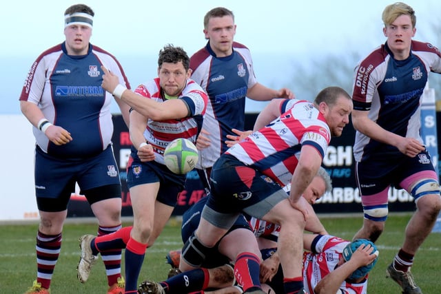Morpeth in action at Scarborough RUFC