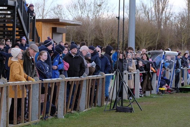 The fans take in the action at Silver Royd