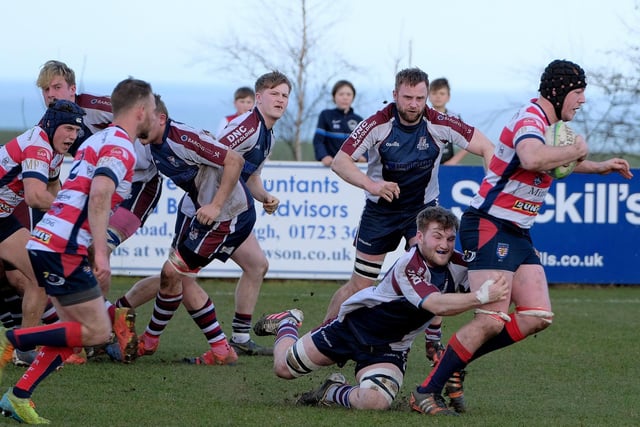 Scarborough RUFC put a tackle in