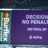 BIG MOMENT - Elland Road celebrated the VAR-assisted decision on a Norwich City penalty like a Leeds United goal. Pic: Tony Johnson