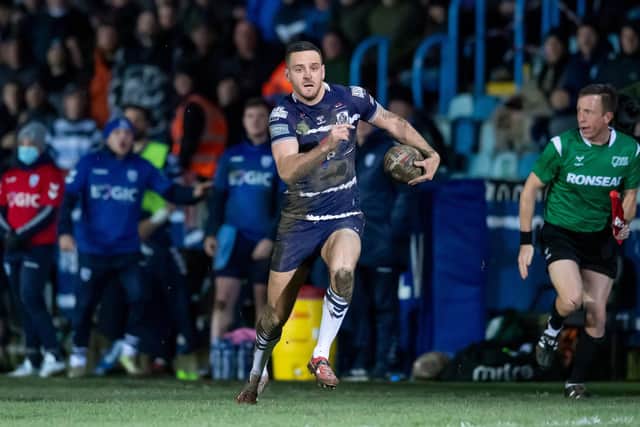 Points machine: Featherstone's Craigh Hall scored 26 of his side's 54 points against Batley. Picture by Allan McKenzie/SWpix.com