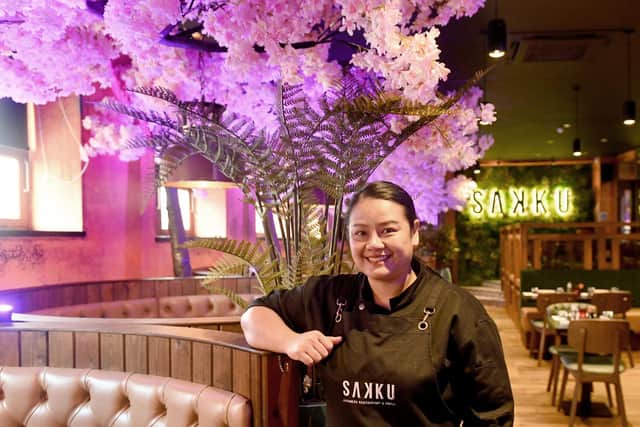 Lattawan Buchanan, known as 'Chef Fern', the sushi chef at Sakku which opened in October (Photo: Gary Longbottom)