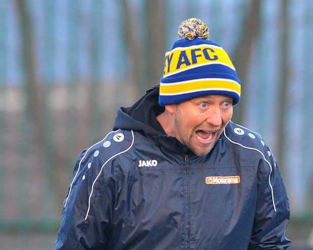 Guiseley joint manager Russ O'Neill. Picture: Steve Riding.