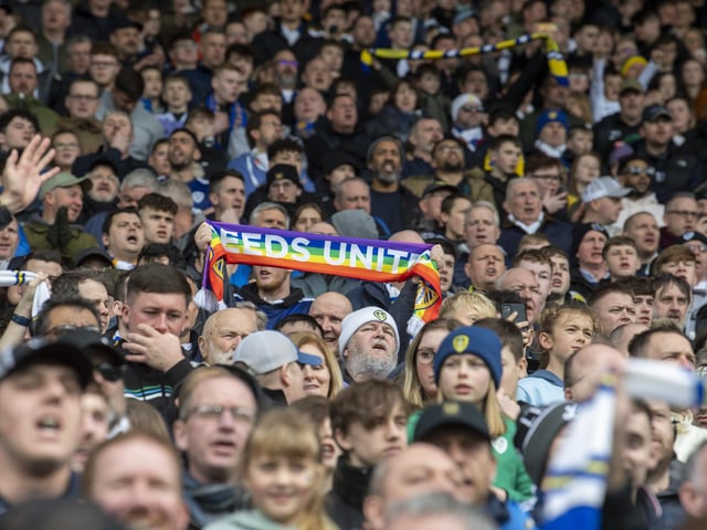 Scarves up for Leeds.