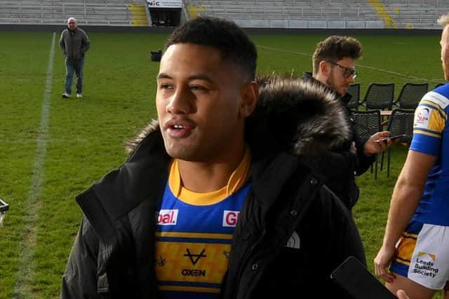 Leeds Rhinos opted to fill their overseas quota place with winger David Fusitu'a rather than a front-row forward. Picture: Simon Hulme/JPIMedia.
