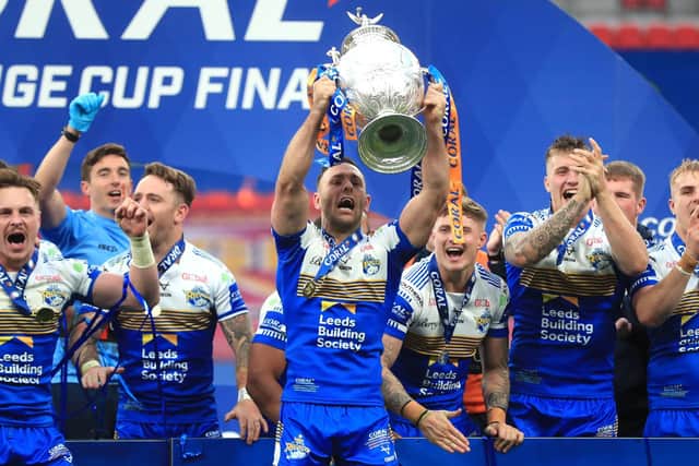 Rhinos are aiming to regain the trophy they last won two years ago. Picture by Mike Egerton/PA.