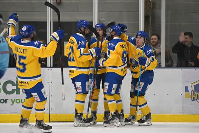 Leeds Knights are well-placed to finish as runners-up in the NIHL National regular season. Picture: Bruce Rollinson