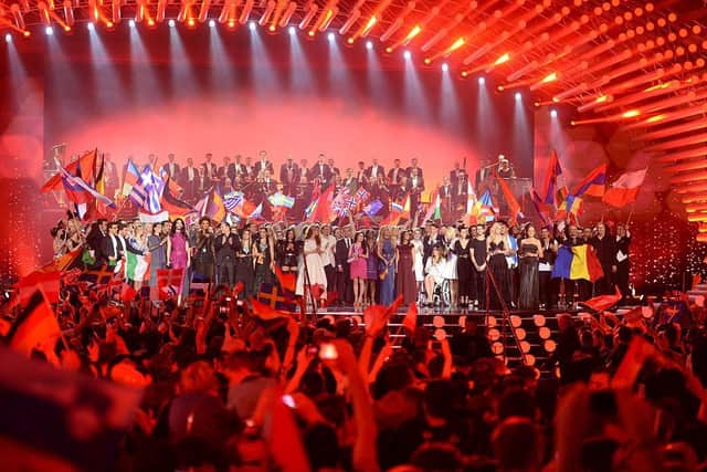 Pictured are all the participants on stage during the final of the Eurovision Song Contest 2015 on May 23, 2015 in Vienna, Austria. Photo: Getty Images