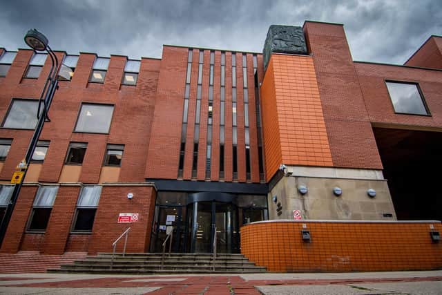 Leeds Crown Court heard Andrew Bossons punched his victim as he turned around, leaving blood running down his face. Picture: James Hardisty