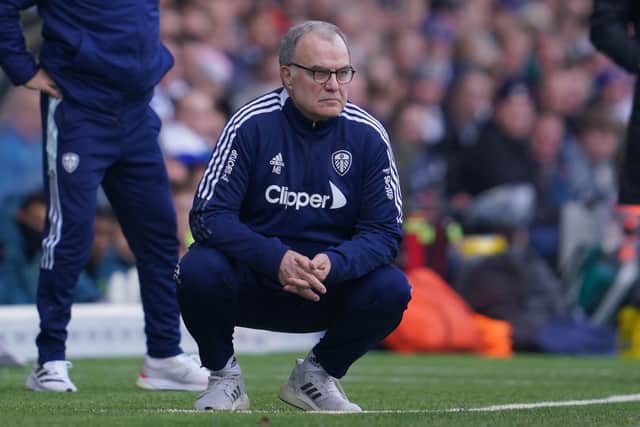 CLUB LEGEND - Marcelo Bielsa's sacking by Leeds United prompted an outpouring of love from Whites supporters after an incredible Elland Road era. Pic: Getty