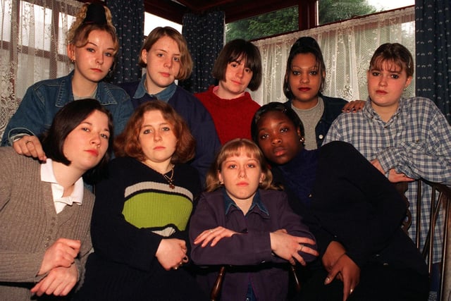 Notre Dame College students were angry and upset after being told thgeir course had been cancelled. Pictured, back from left, is Gemma Varley, Debbie Smith, Janette Cox, Mandy Bahir and Sarah Austin. Front, from left, is Christine Robinson-Perkins, Donna Webster, Angela Broadbent and Natalie Grant.