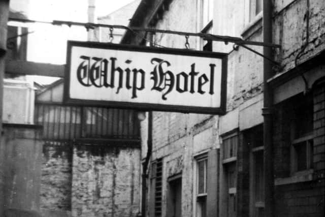 This photo looks across Bower's Yard onto what is now the back entrance to the Whip Hotel circa 1973. PIC: Leeds Libraries, www.leodis.net
