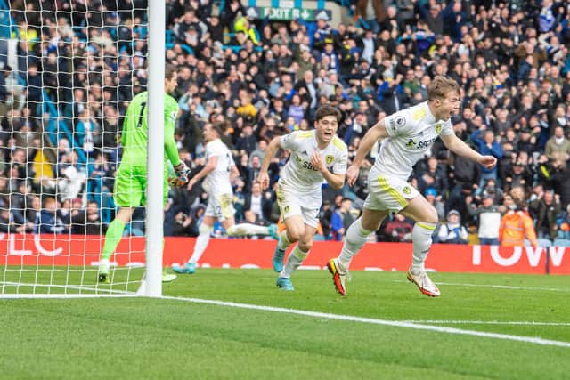WILD SCENES - Joe Gelhardt scored a late winner to send Elland Road into delirium as Leeds United beat Norwich City. Pic: Jonathan Gawthorpe