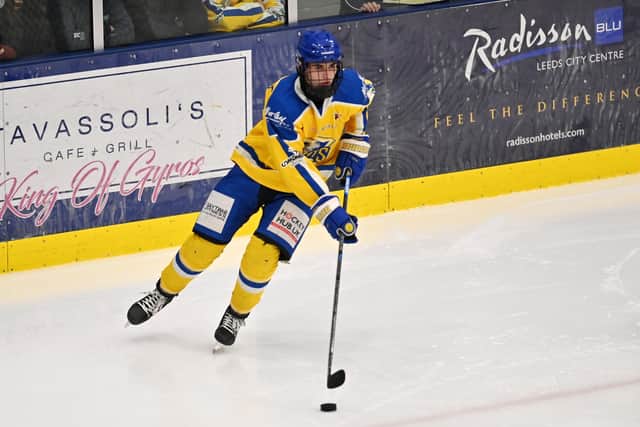COMING THROUGH: Young defenceman Archie Hazeldine has caught the eye this season in just his first full season of senior hockey. Picture: Bruce Rollinson