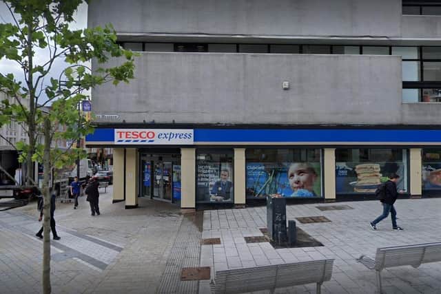 A man has been given a suspended sentence after a fight outside the Tesco Express in Briggate.