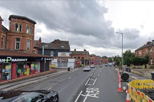 A man was hit by a bus on Roundhay Road, at its junction with Elford Place West.