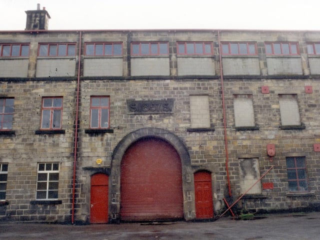 The frontage of Highbury Works, formerly Meanwood Tannery, situated in Green Road and pictured in April 1993.