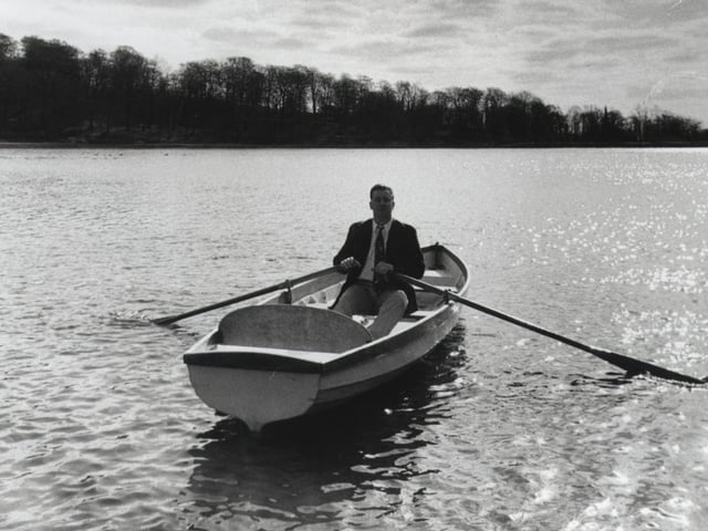 This is Leeds businessman Michael Durkin was was reliving a childhood dream in March 1993 after council chiefs gave him the go-ahead to put boats back on Waterloo Lane.
