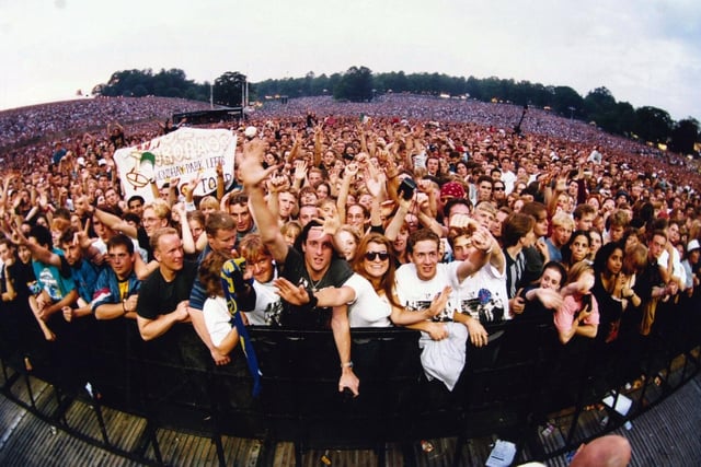 Thousands enjoyed a concert by rock legends U2 at Roundhay Park in August 1993.