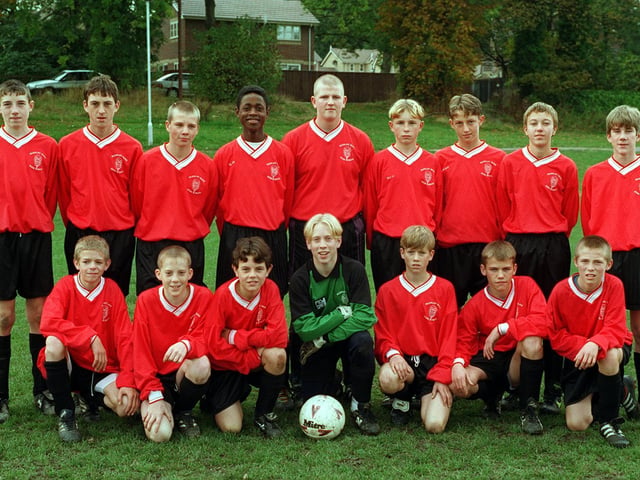 Farnley Park High School U-15s team pictured in October 1996. Back row from left, are Paul Nelson, Michael Lawrence, Lee Butterworth, Francis Lyon, Stephen Talbot (captain), Mitchell Hardisty, Danny Whelan, David Taylor and Matthew Bryant. Front row, from left, are Craig Turnbull, Ashley Brewer, Andrew Punter, Joe Suggitt, Steven Robinson, Dale Dodsworth and David Whittingham.