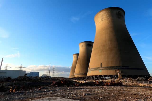 The last of the cooling towers at Ferrybridge Power Station