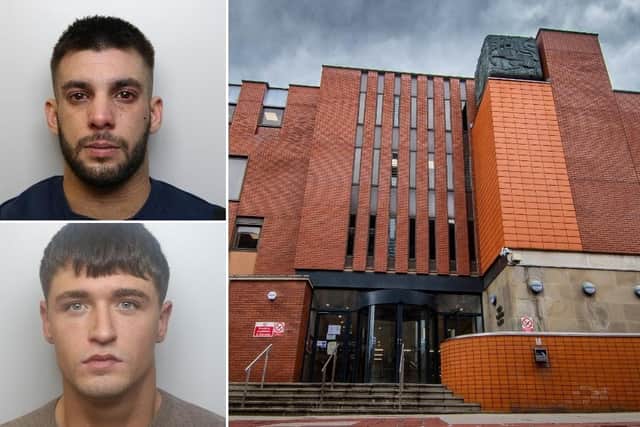 Ryan Kent, top left, and Robert Wingate were both jailed after appearing before judges at Leeds Crown Court this week.