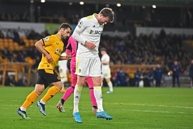 NOT SERIOUS - Jesse Marsch believes Patrick Bamford's injury is not a serious one. The striker was one of four Leeds United players to leave the Wolves game injured. Pic: Bruce Rollinson