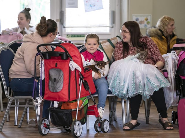 The pageant took place in Collingham Memorial Hall, Leeds, on Sunday