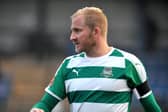Dave Syers scored Farsley Celtic's second goal in their 2-1 victory at Curzon Ashton. Picture: Steve Riding.