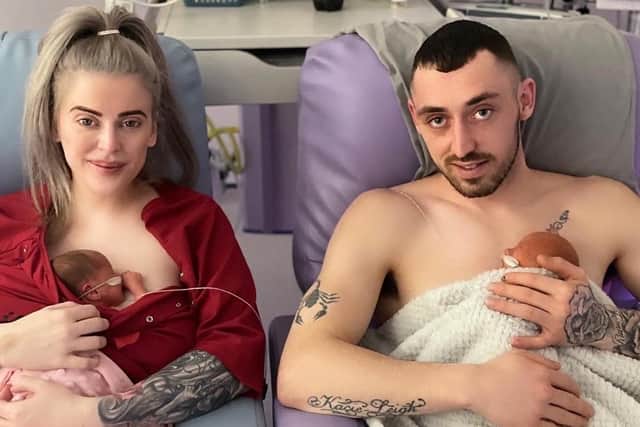Since their birth three weeks ago the twins have been in intensive care while Samantha and her partner Ryan went through every parents worst nightmare.