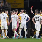 TALKING POINT - Wolves boss Bruno Lage was furious with Kevin Friend's decision to send off Raul Jimenez for a second yellow against Leeds United. Pic: Getty
