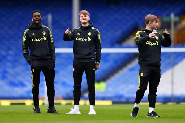 STAND OUT - Nohan Kenneh, left, impressed Leeds United Under 23s boss Andrew Taylor at Chelsea on Sunday. The 23s will get a chance to work with first team head coach Jesse Marsch this week. Pic: Getty