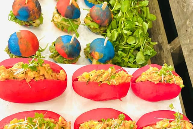 Oula Creative Catering is known for serving colourful food