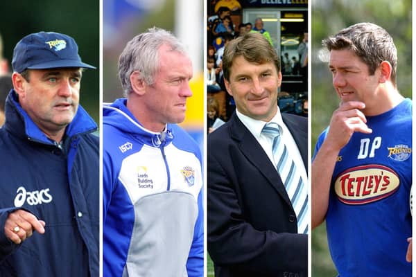 Graham Murray (left) Brian McDermott, Tony Smith and Daryl Powell.