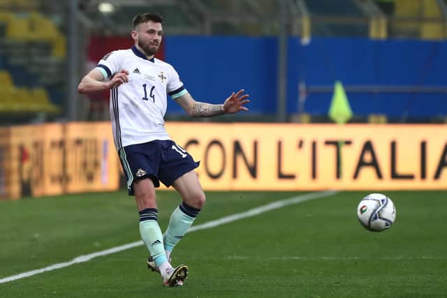 Northern Ireland defender Stuart Dallas. Pic: Charles McQuillan.
