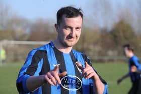 James Barrington scored both goals in Altofts' 2-0 win at Old Centralians that took them to the top of the West Yorkshire League Division 2 table. Picture: Steve Riding.