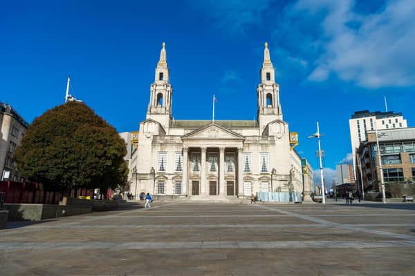 Civic buildings in Leeds, such as Civic Hall, will be lit up yellow this evening.