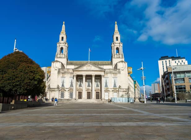 Civic buildings in Leeds, such as Civic Hall, will be lit up yellow this evening.