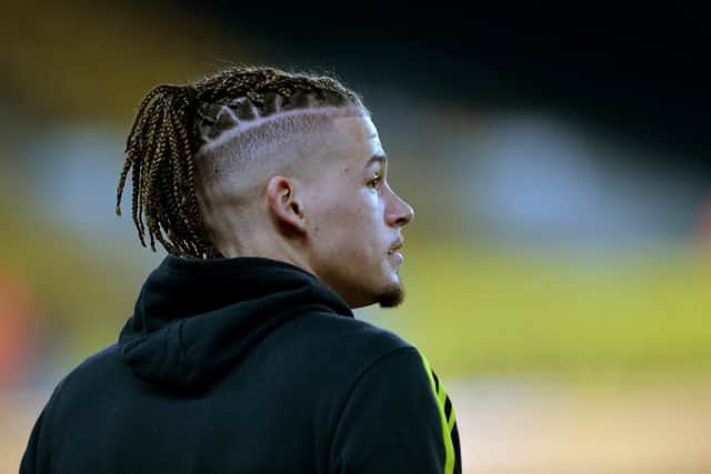 LOCAL LAD - Kalvin Phillips knows the size and potential of Leeds United having grown up a Whites supporter. Pic: Bruce Rollinson
