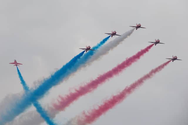The Red Arrows is one of the world's most well-known aerobatic display teams.