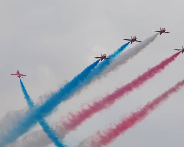 The Red Arrows is one of the world's most well-known aerobatic display teams.