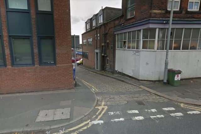 The man was found unconscious on North Street, Leeds, near the junction with St Thomas Row (Photo: Google)