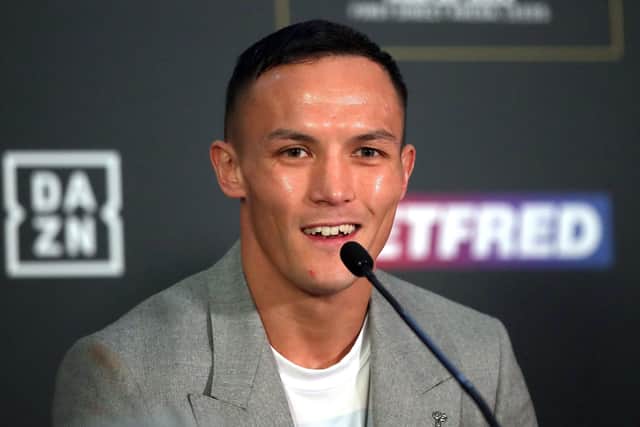 Josh Warrington during a press conference at The Banking Hall in Aspire, Leeds. (Picture: Simon Marper/PA Wire)