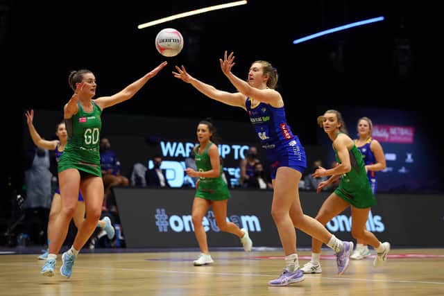 ON THE ATTACK: Leeds Rhinos' Sienna Rushton in action against Celtic Dragons. Picture: Jan Kruger/Getty Images.